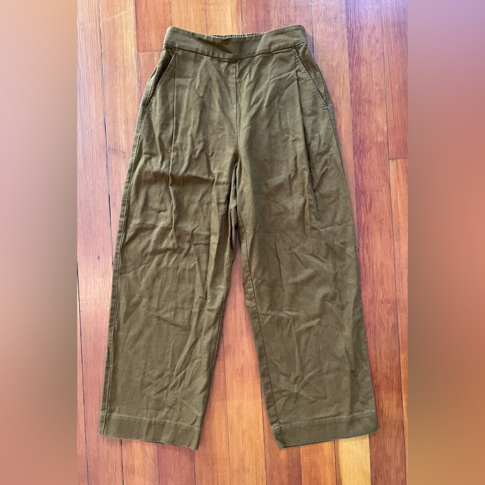 NWOT Madewell Pull-On Straight Crop Pant - Tan - 0